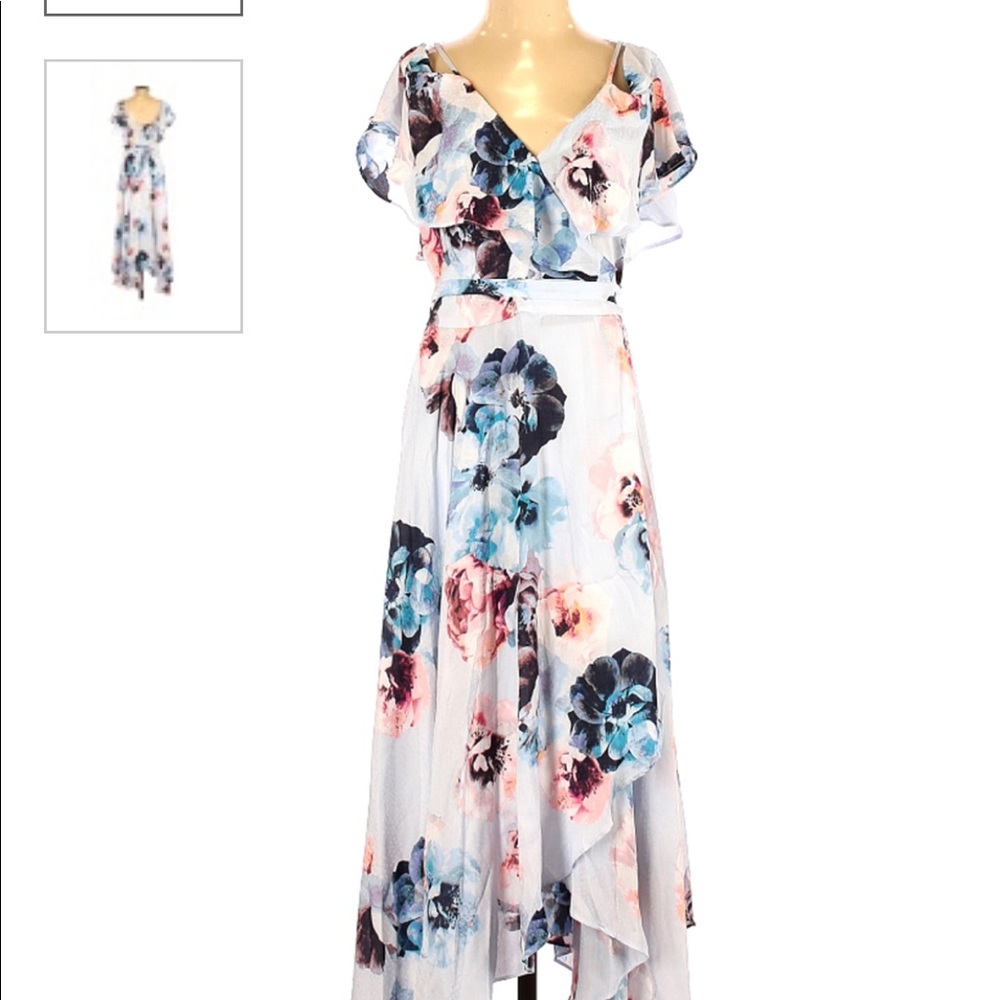 Light Blue Floral Dress